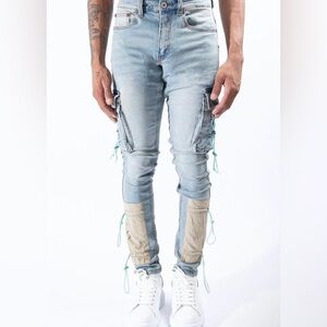 Serenade Cyber Cloud Cargo Jeans